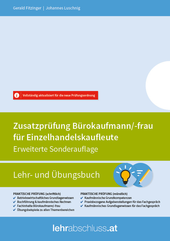 E-Book - Zusatzprüfung Bürokaufmann/-frau zu Einzelhandel erweiterte Aufl.