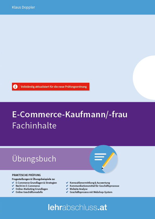 E-Book - E-Commerce Kaufmann /-frau - Fachinhalte Übungsbuch