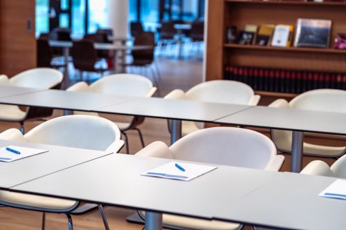 Schulungsraum mit Paper und Stift